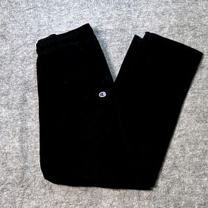 Champion Mens XL Black Fleece Sweatpants Joggers Lounge Casual Athletic